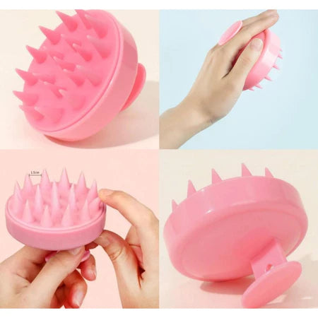 Massageador Capilar de Silicone – Estimula o Crescimento e Reduz a Queda de Cabelo