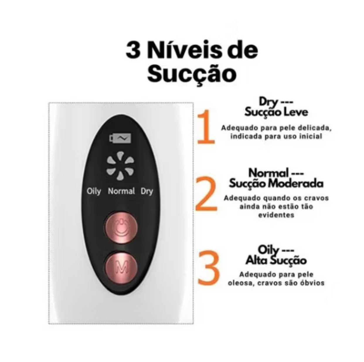 Removedor de Cravos com Sucção e LED