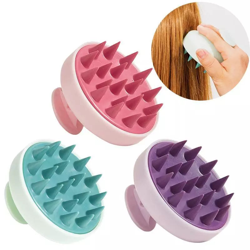 Massageador Capilar de Silicone – Estimula o Crescimento e Reduz a Queda de Cabelo