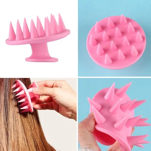 Massageador Capilar de Silicone – Estimula o Crescimento e Reduz a Queda de Cabelo