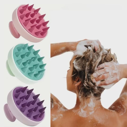 Massageador Capilar de Silicone – Estimula o Crescimento e Reduz a Queda de Cabelo