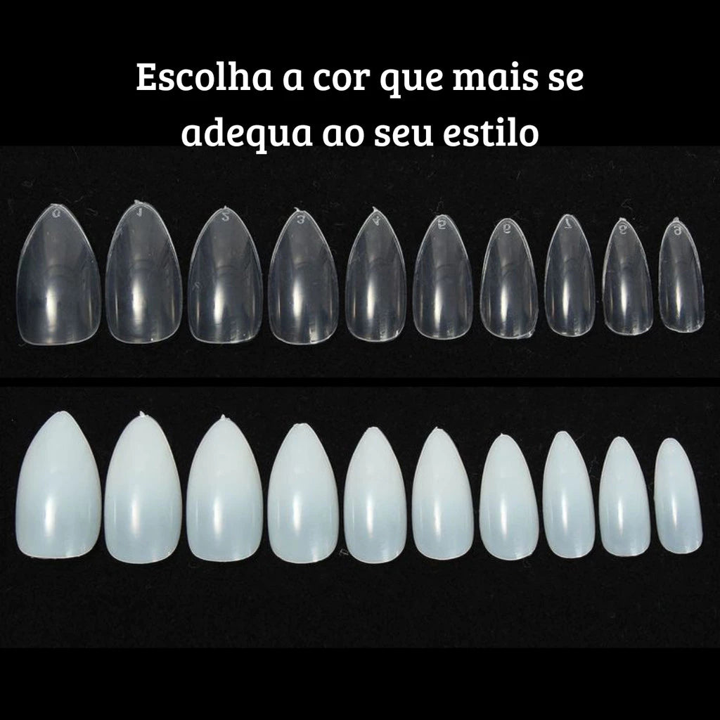 Unhas Postiças Almond – Qualidade Premium e Estilo Impecável!